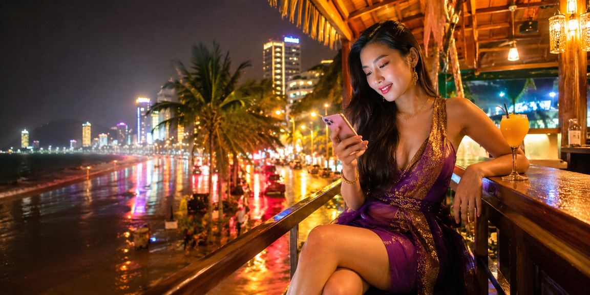 Bối cảnh biển Nha Trang gợi ý người dùng đọc điều kiện sự kiện trước khi tham gia